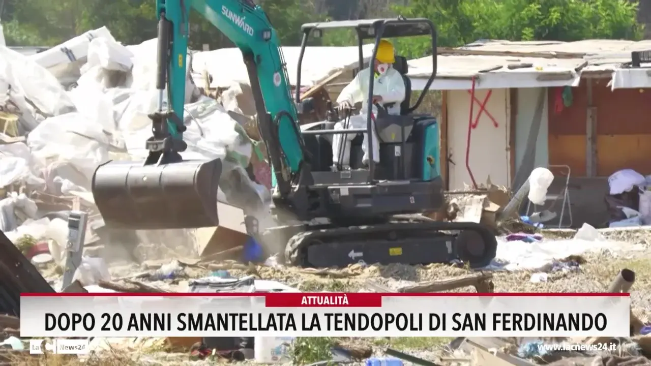 Dopo 20 anni smantellata la tendopoli di San Ferdinando