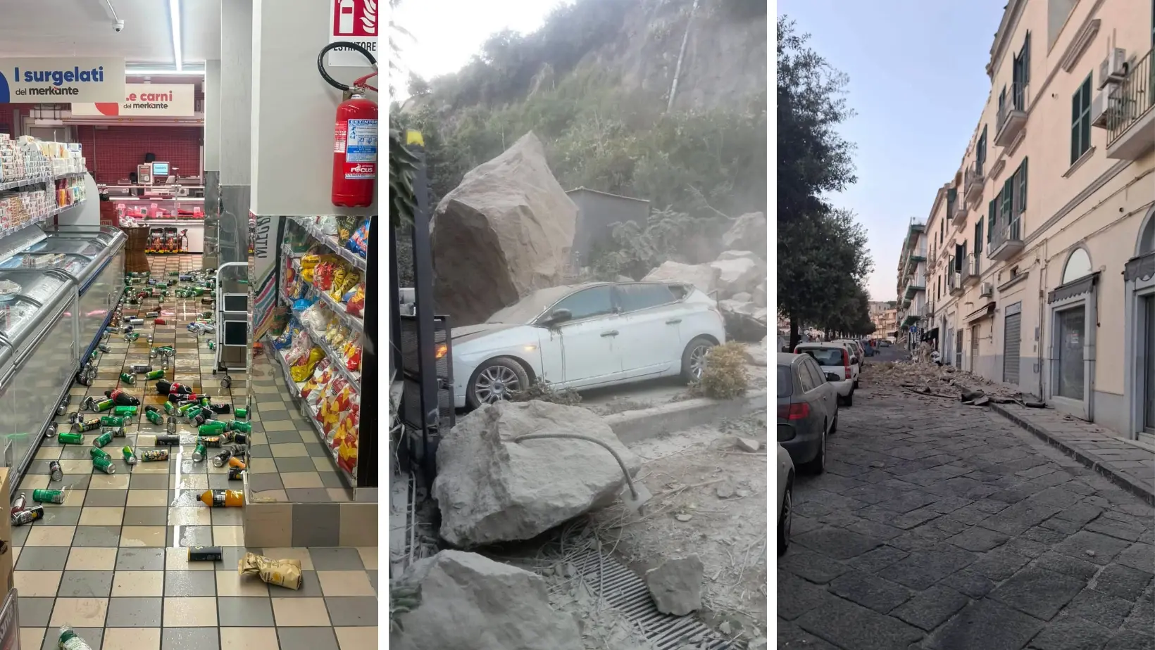 Terremoto ai Campi Flegrei, scossa di magnitudo 4.7: è la più forte mai registrata. Danni a Pozzuoli\n