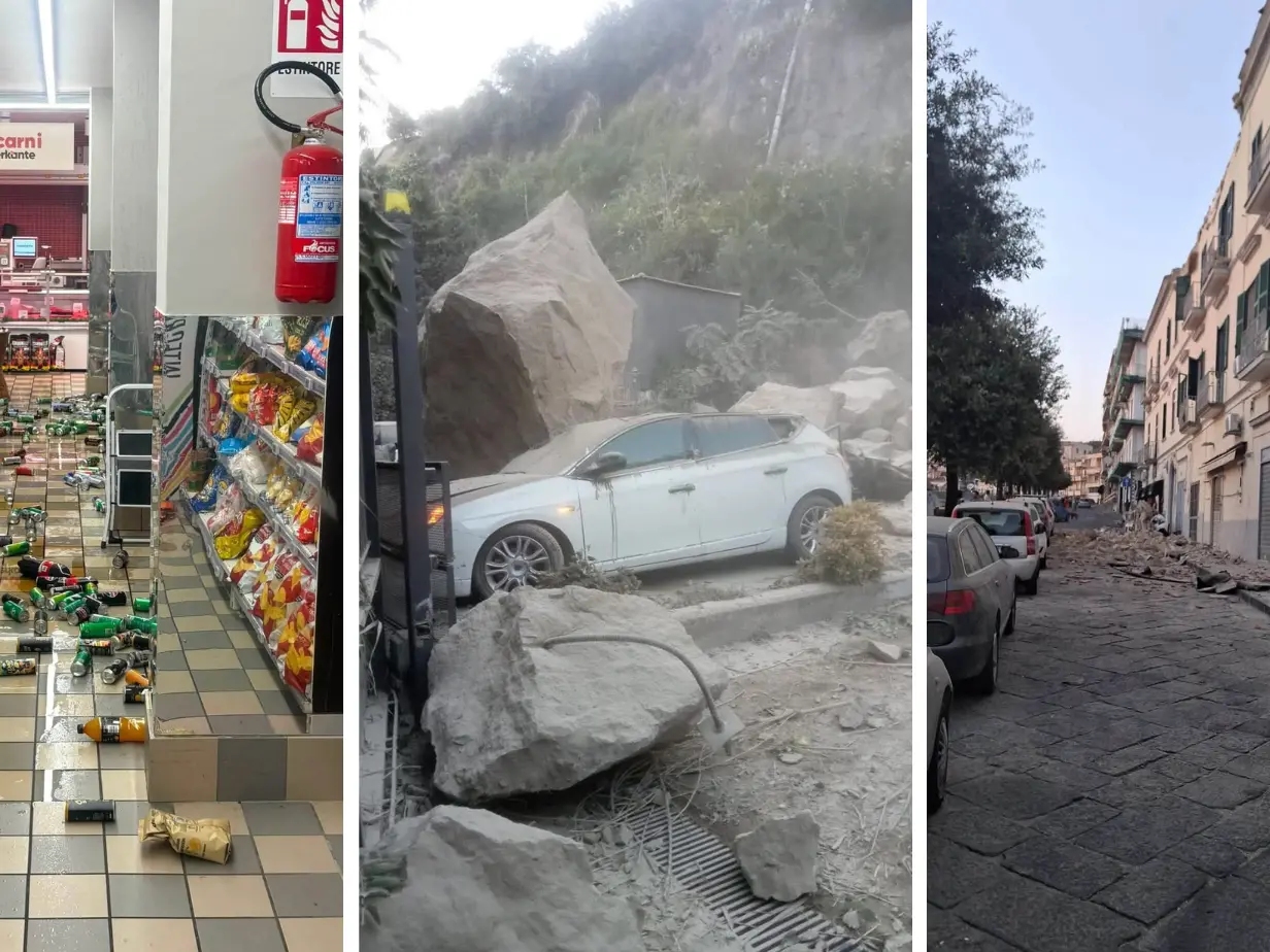 Terremoto ai Campi Flegrei, scossa di magnitudo 4.7: è la più forte mai registrata. Danni a Pozzuoli