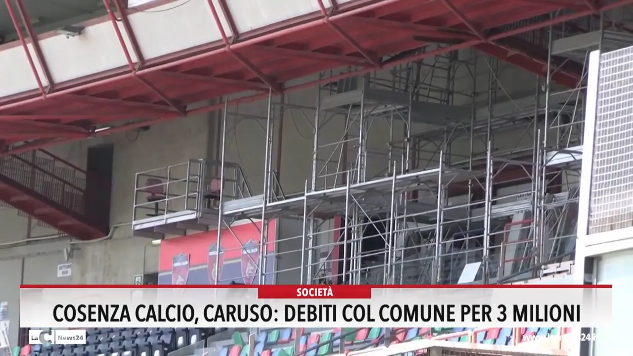 Cosenza Calcio, Caruso: «Debiti con il Comune per 3 milioni»