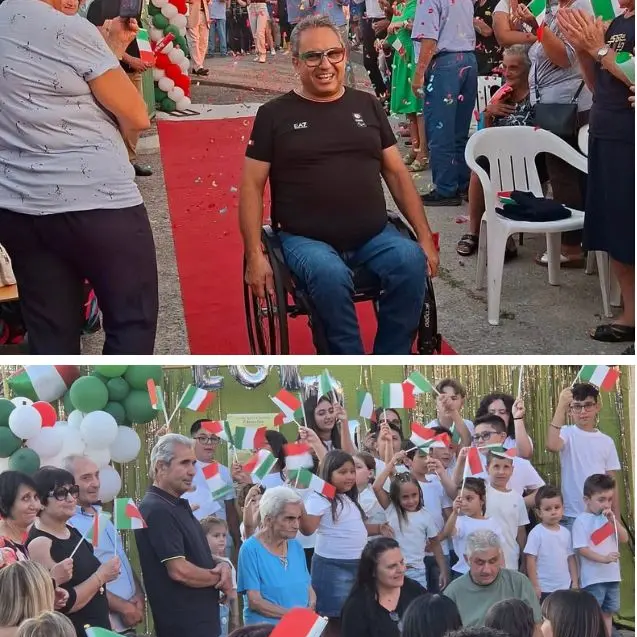 La Calabria riabbraccia Egidio Marchese, festa ad Acri per il capitano azzurro del wheelchair curling\n