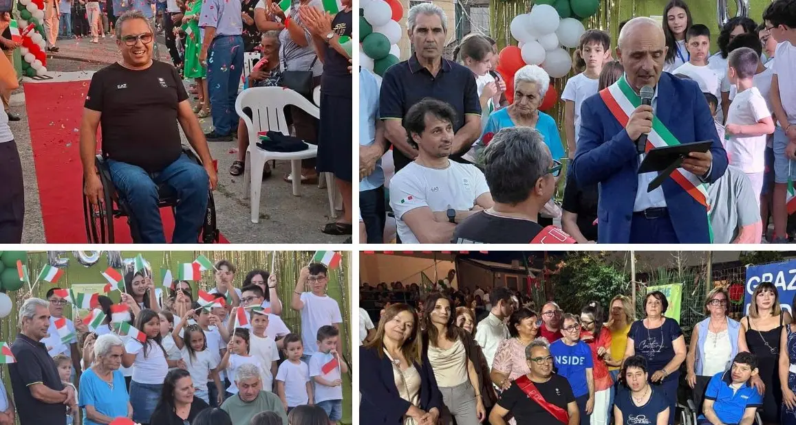 La Calabria riabbraccia Egidio Marchese, festa ad Acri per il capitano azzurro del wheelchair curling\n