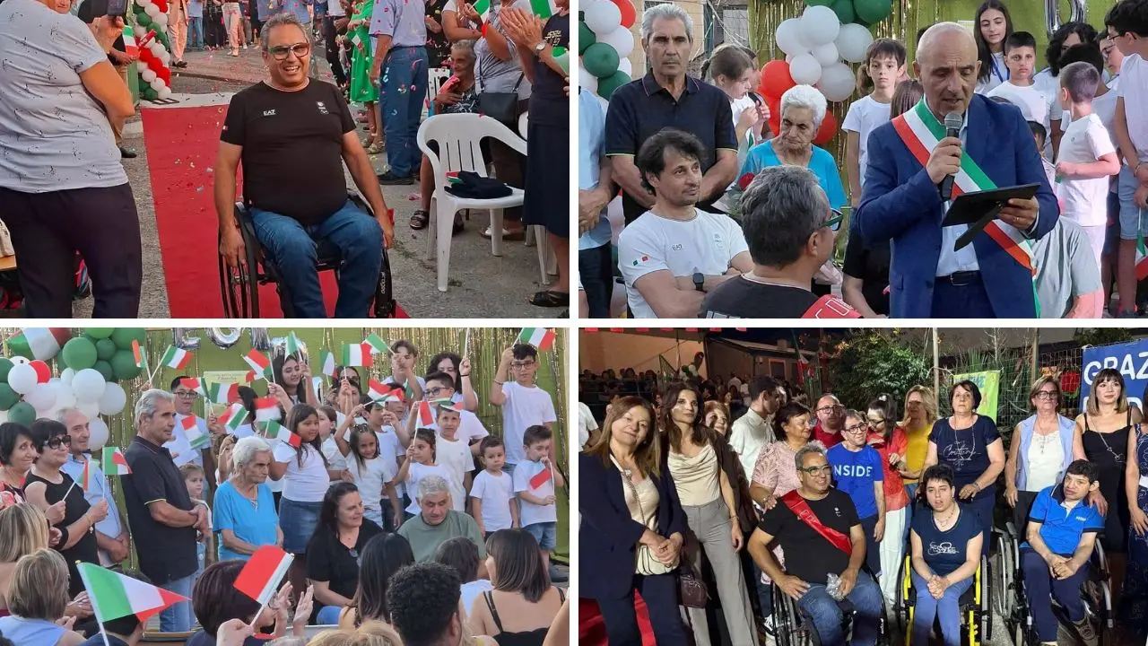 La Calabria riabbraccia Egidio Marchese, festa ad Acri per il capitano azzurro del wheelchair curling\n