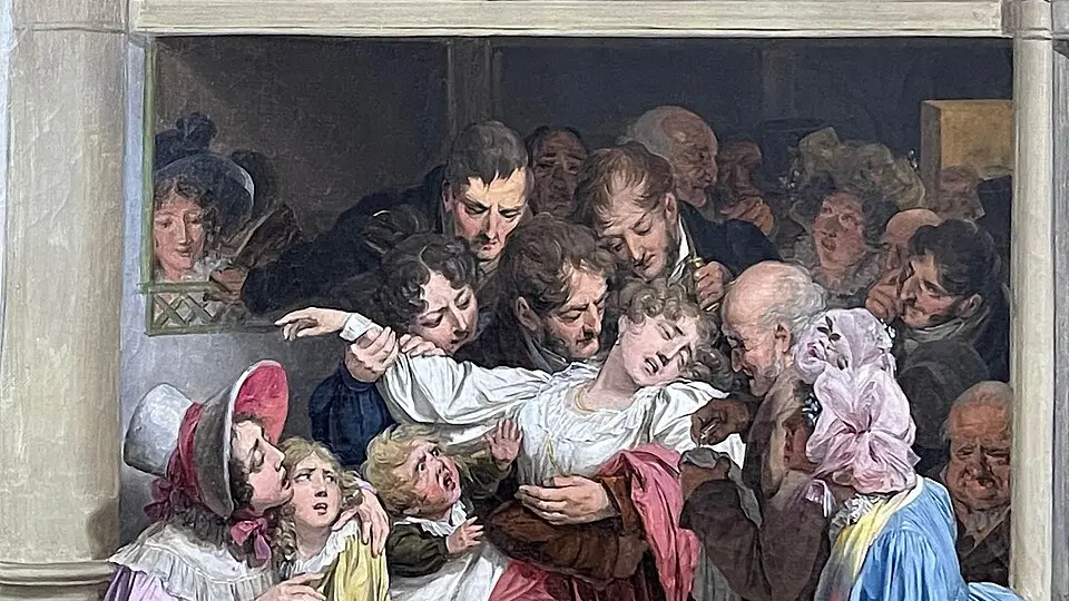 <p>L'Effetto del melodramma (1830), di Louis-L&eacute;opold Boilly</p>\\n