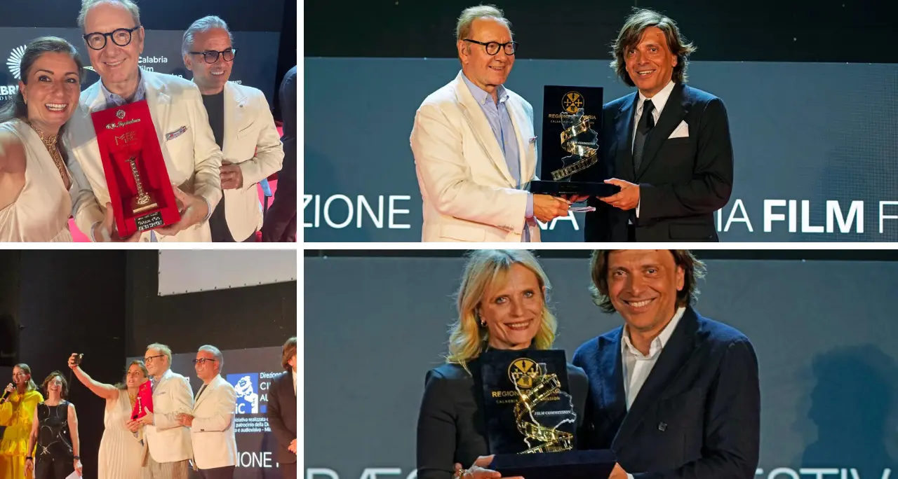 Kevin Spacey riceve la Colonna d’Oro G.B. Spadafora: il Magna Graecia Film Festival chiude con una grande star internazionale\n