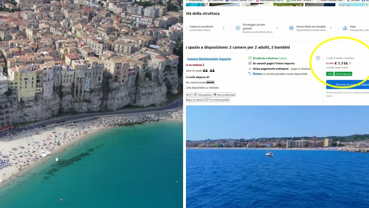 Vacanze di Ferragosto in Calabria, prezzi alle stelle: fino a 2.500 euro per una settimana vicino al mare\n