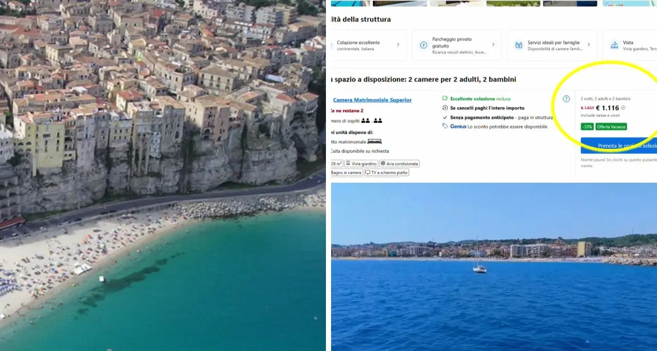 Vacanze di Ferragosto in Calabria, prezzi alle stelle: fino a 2.500 euro per una settimana vicino al mare\n
