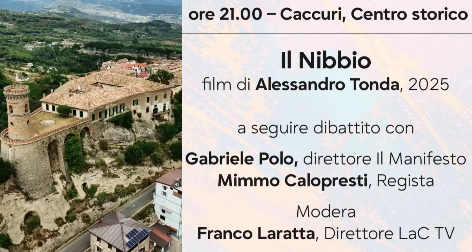 Il Premio Caccuri entra nel vivo con il film Il Nibbio di Alessandro Tonda, dedicato alla morte\u00A0di Nicola Calipari\n