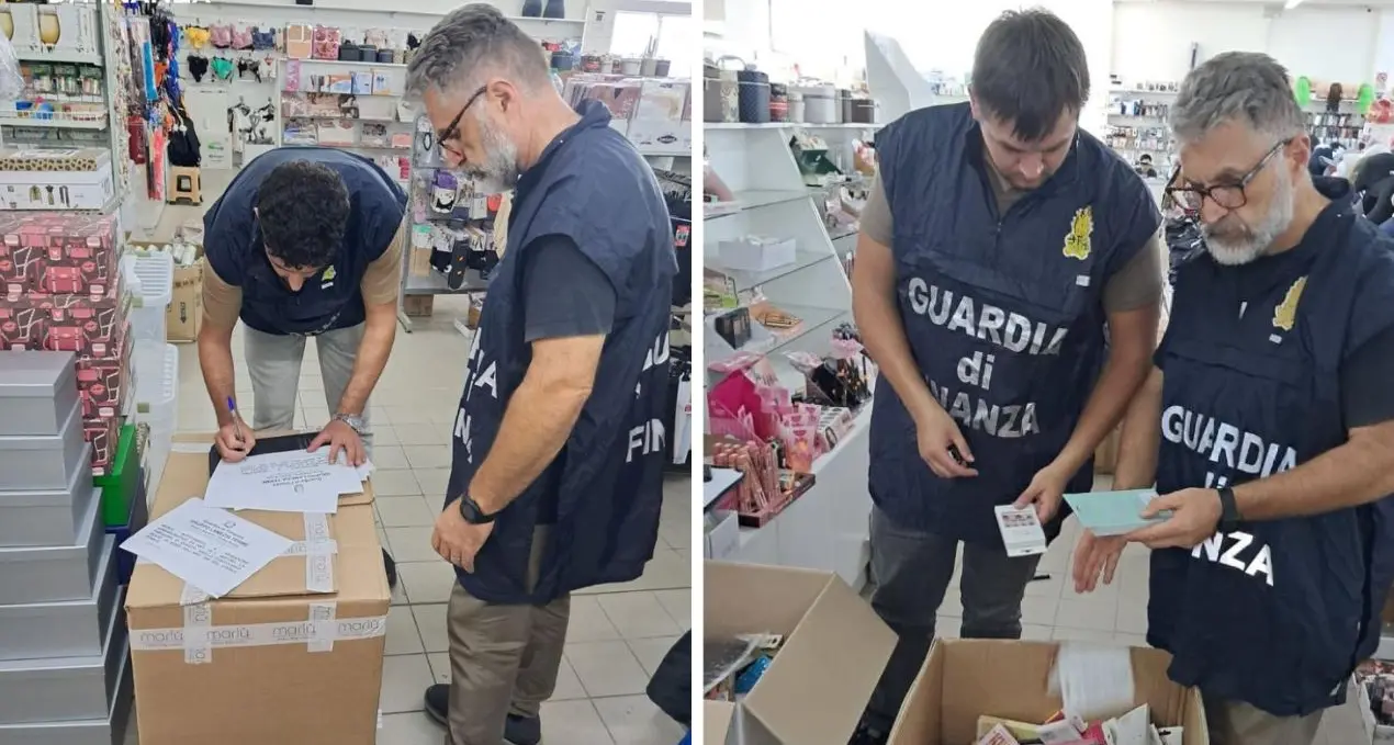 Lamezia, sequestrati oltre 200mila prodotti non sicuri: avrebbero fruttato profitti per oltre 50mila euro\n