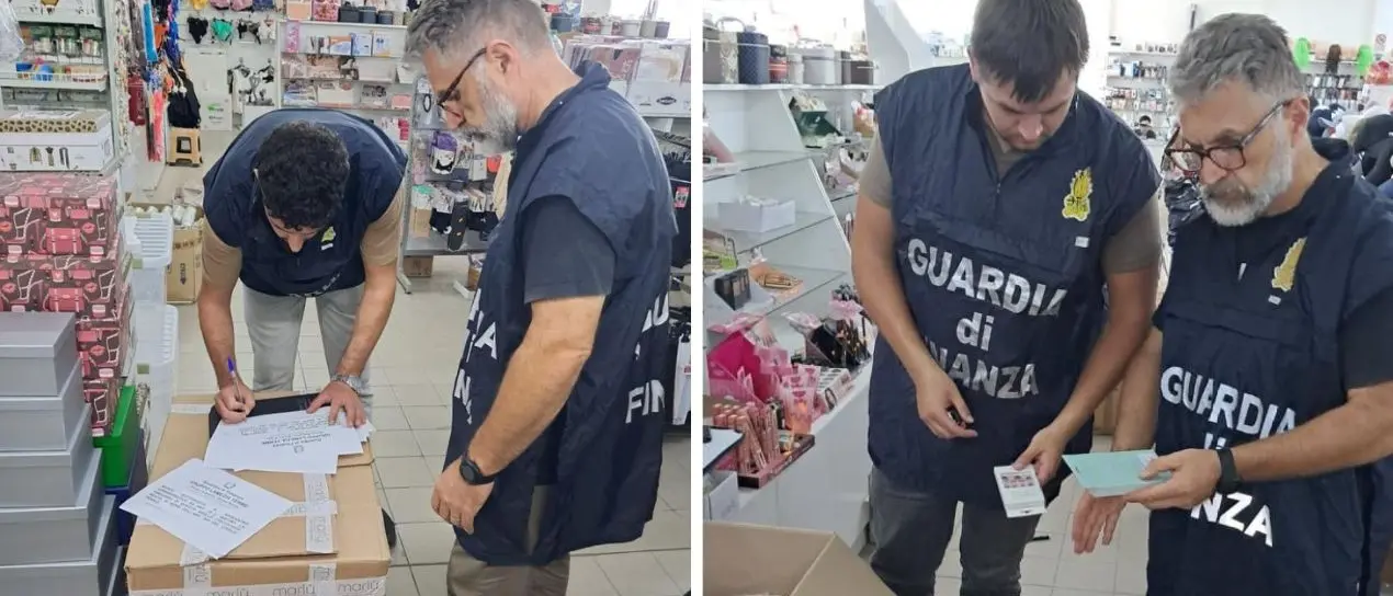 Lamezia, sequestrati oltre 200mila prodotti non sicuri: avrebbero fruttato profitti per oltre 50mila euro\n
