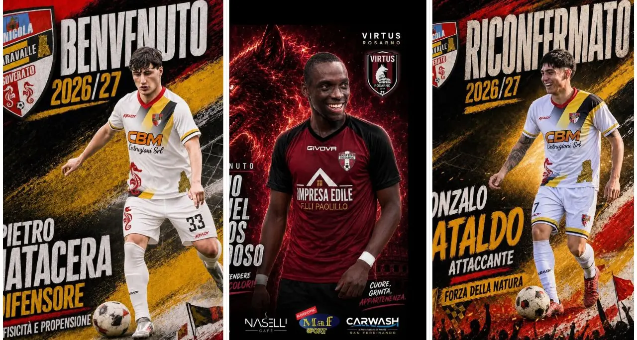 Calciomercato Dilettanti, botti d'agosto: la Virtus Rosarno abbraccia Telmo Cardoso, doppio movimento per Sc Soverato\n
