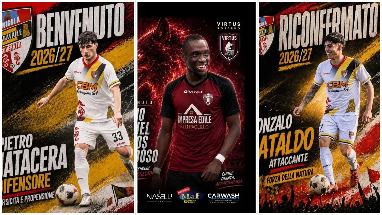 Calciomercato Dilettanti, botti d'agosto: la Virtus Rosarno abbraccia Telmo Cardoso, doppio movimento per Sc Soverato\n