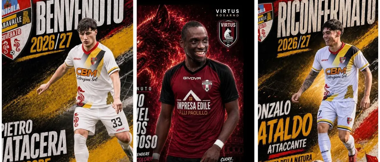Calciomercato Dilettanti, botti d'agosto: la Virtus Rosarno abbraccia Telmo Cardoso, doppio movimento per Sc Soverato\n
