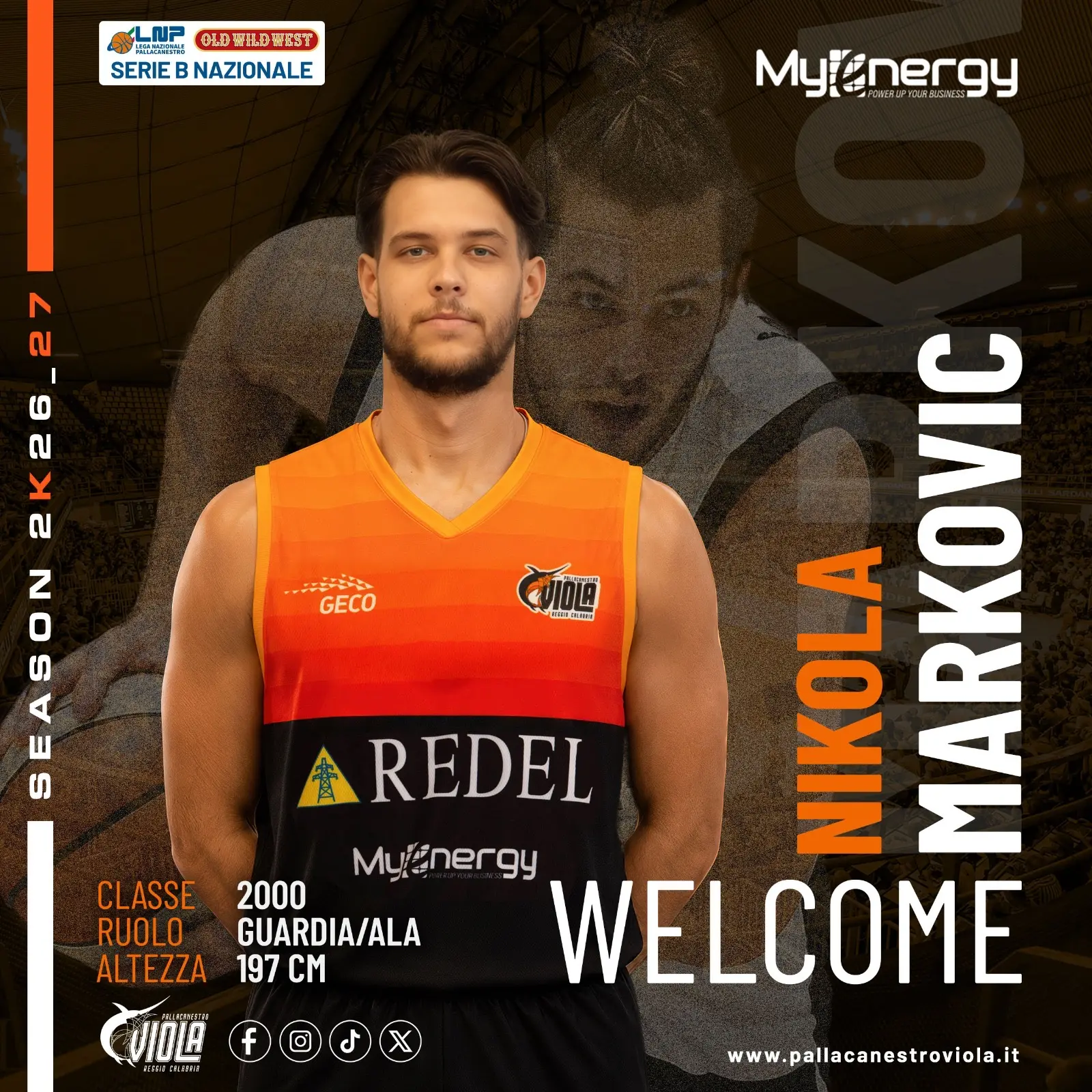 Viola, Nikola Markovic è un giocatore neroarancio\n