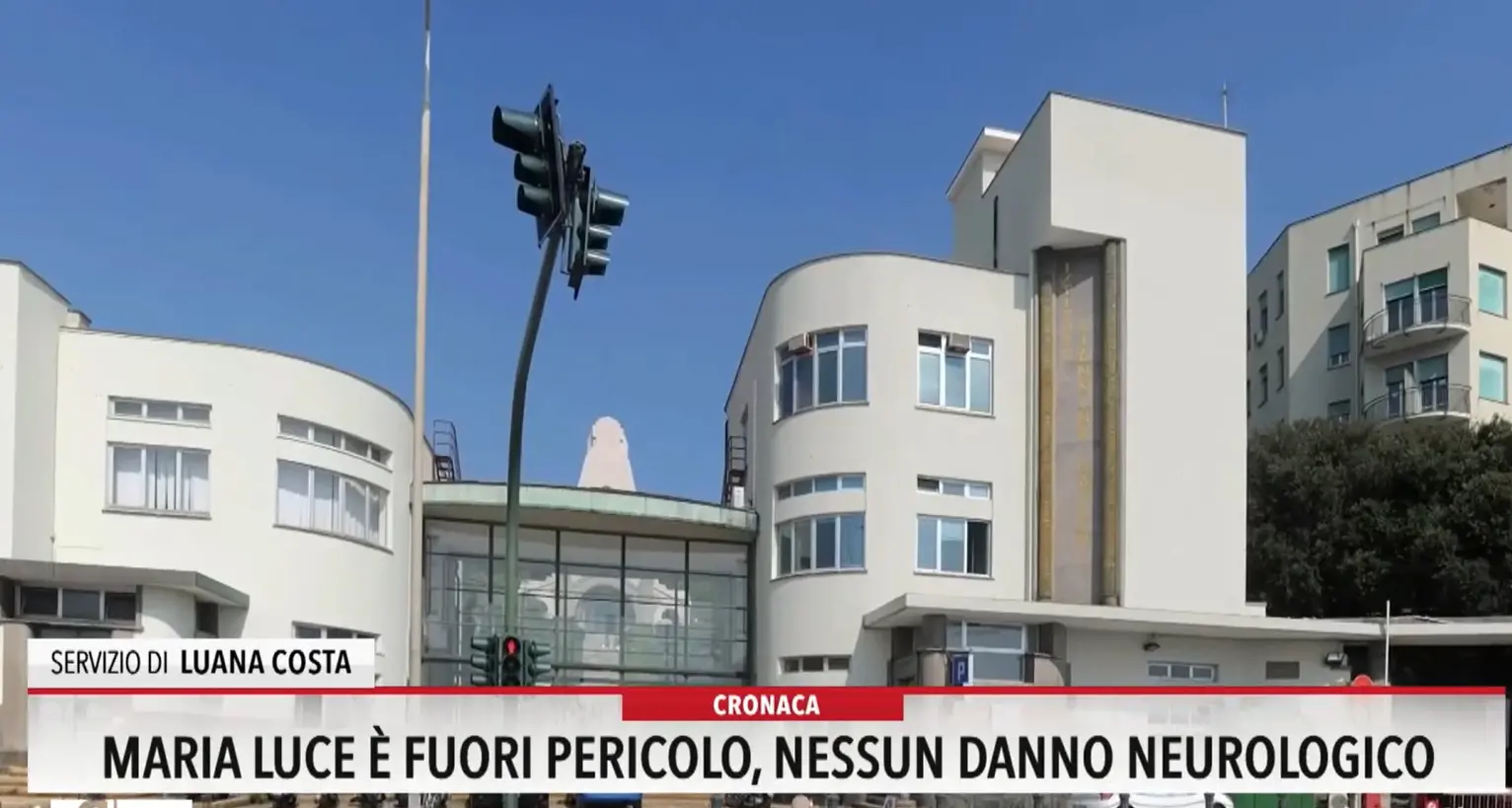 Maria luce è fuori pericolo, nessun danno neurologico