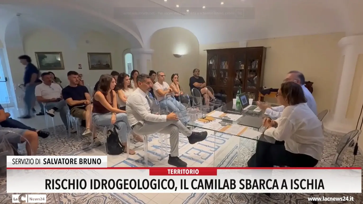 Rischio idrogeologico, il Camilab sbarca a Ischia