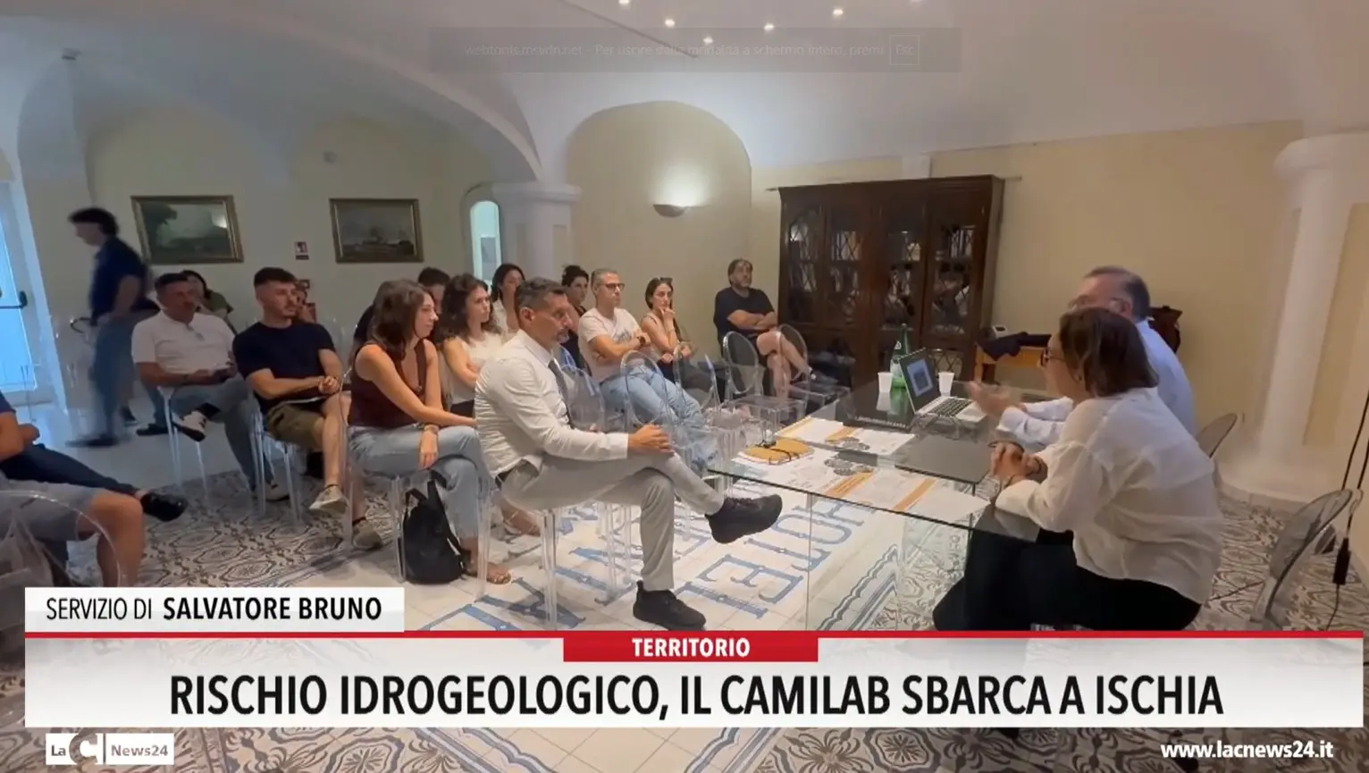 Rischio idrogeologico, il Camilab sbarca a Ischia