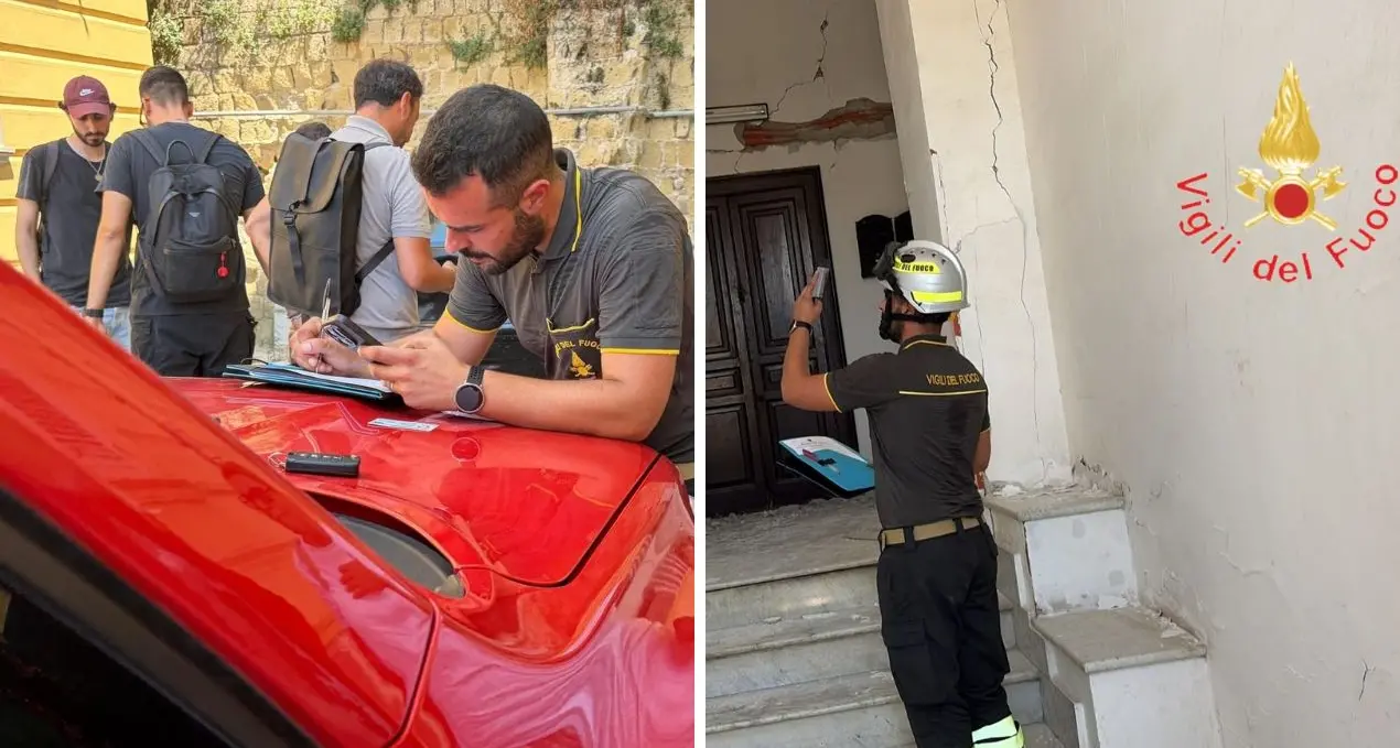 Terremoto a Napoli, dalla Calabria partono i moduli specialistici dei Vigili del Fuoco per i sopralluoghi d'emergenza\n