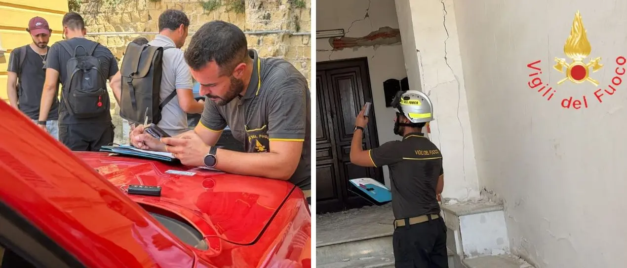 Terremoto a Napoli, dalla Calabria partono i moduli specialistici dei Vigili del Fuoco per i sopralluoghi d'emergenza\n