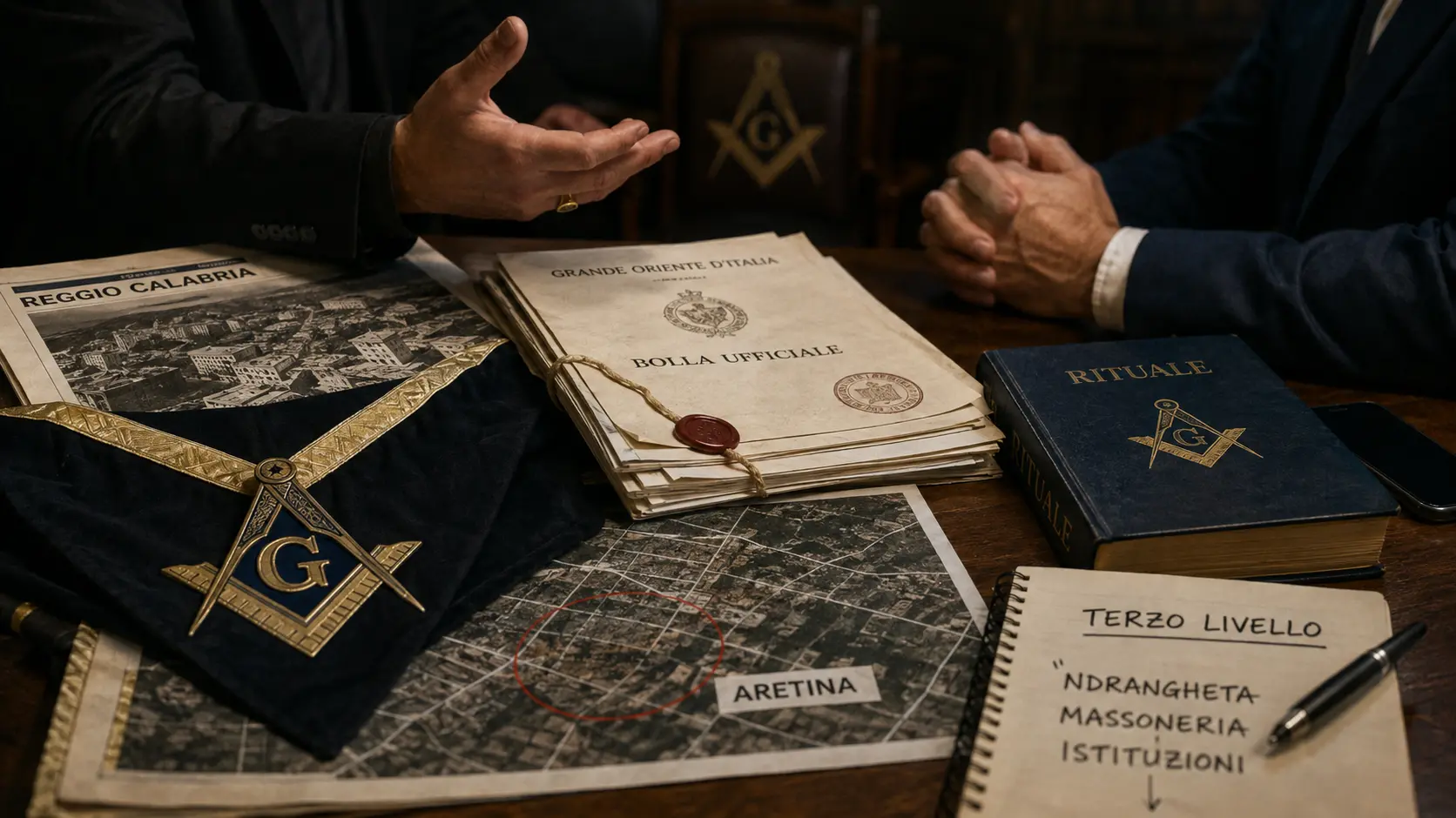 <p>’Ndrangheta, il (presunto) <span style=\"color:hsl(0, 75%, 60%);\">boss massone</span> corteggiato dal Goi: «Entri dal portone centrale e hai la tua loggia»</p>