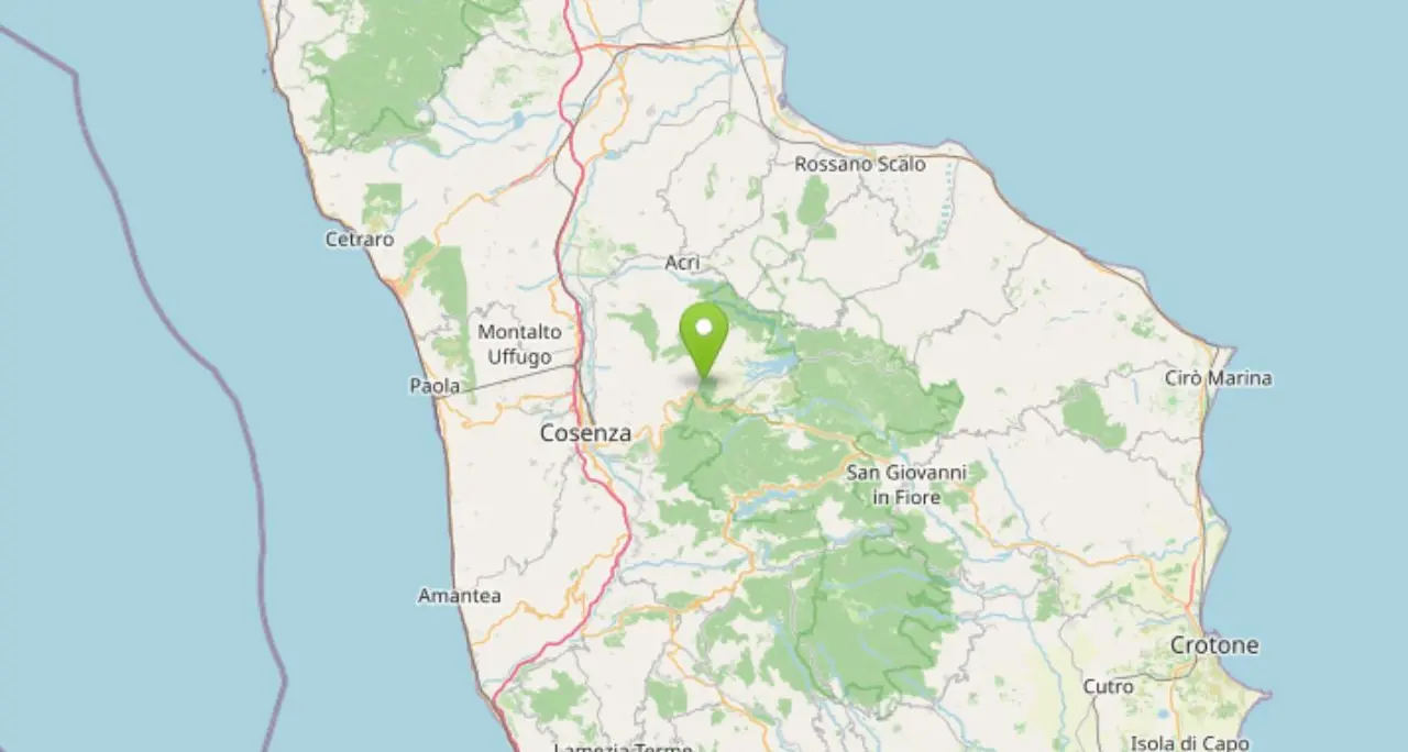 Terremoto in Calabria, scossa di\u00A0magnitudo 3.5 con epicentro a nord-est di Celico\n\u00A0\n