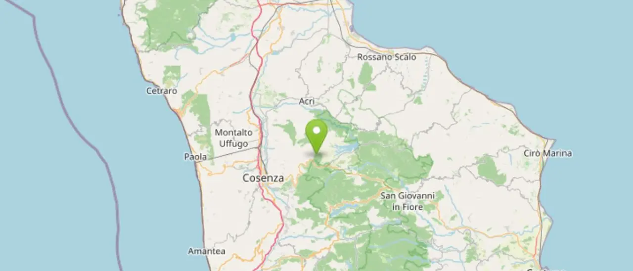 Terremoto in Calabria, scossa di\u00A0magnitudo 3.5 con epicentro a nord-est di Celico\n\u00A0\n