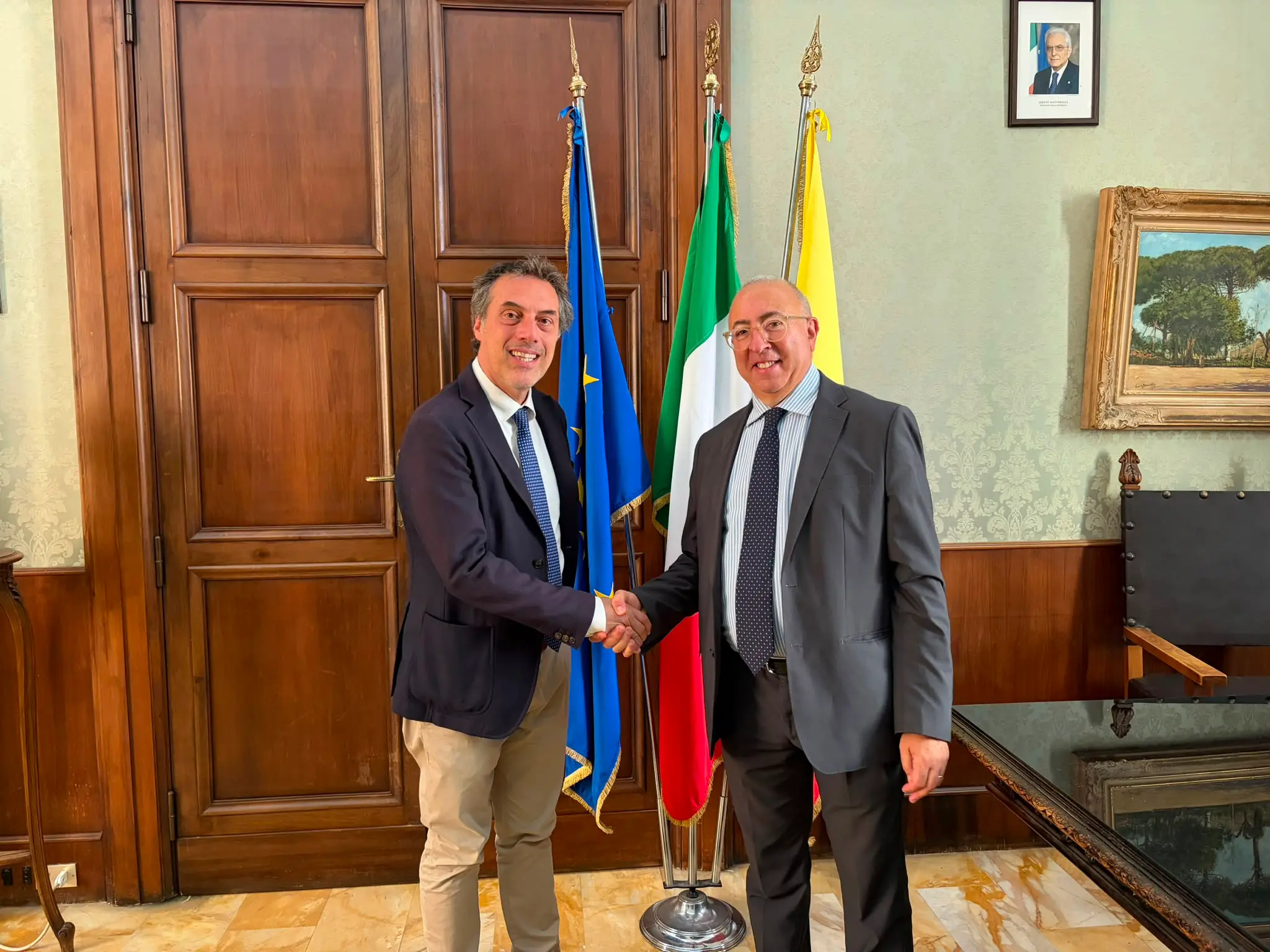 Visita istituzionale del neo prefetto Clemente Di Nuzzo a Palazzo De Nobili\n