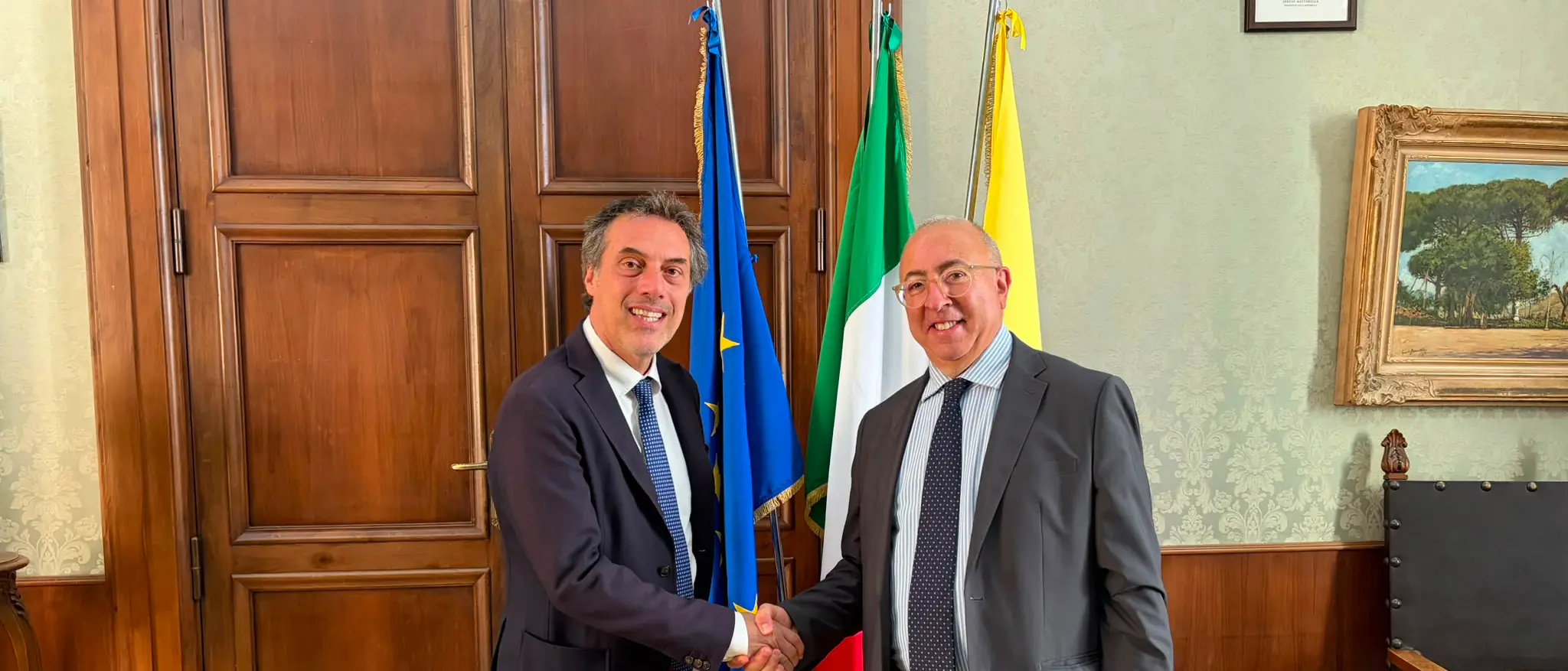 Visita istituzionale del neo prefetto Clemente Di Nuzzo a Palazzo De Nobili\n