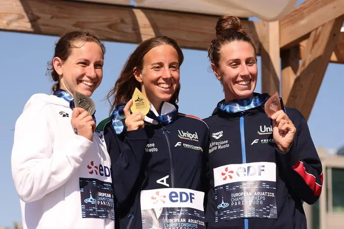 Europei di nuoto, Taddeucci regina della Senna: oro nella 10 km, bronzo per Caponi\n