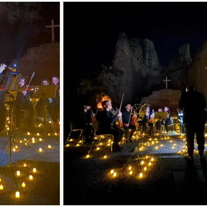 Una notte di magia e cultura: il Parco Archeologico di Soriano Calabro incanta con \"Candle Harmony\"\n