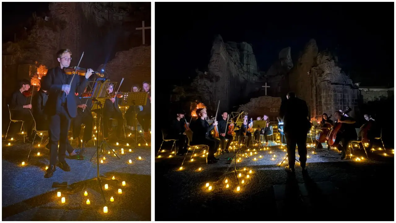 Una notte di magia e cultura: il Parco Archeologico di Soriano Calabro incanta con \"Candle Harmony\"\n