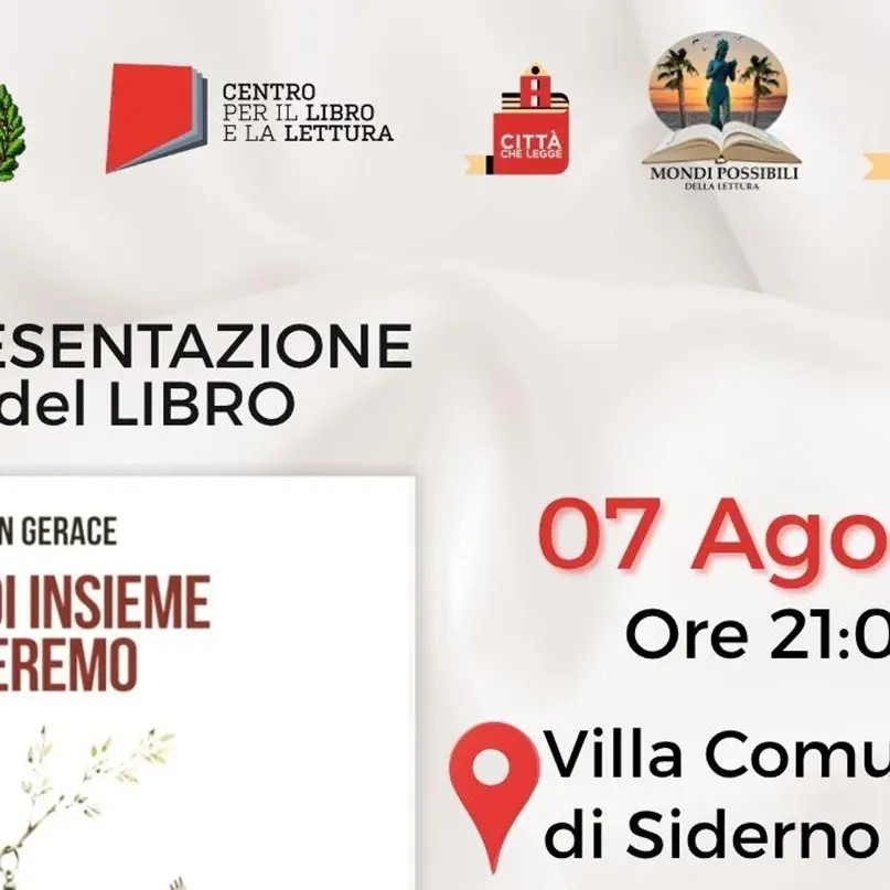 “E\u00A0poi insieme rideremo”,\u00A0a Siderno venerdì\u00A0la presentazione del romanzo di Carmen Gerace\n