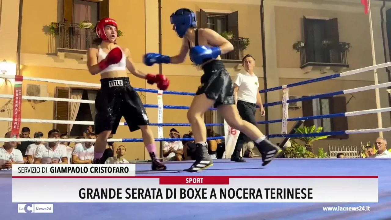 Grande serata di boxe a Nocera Terinese