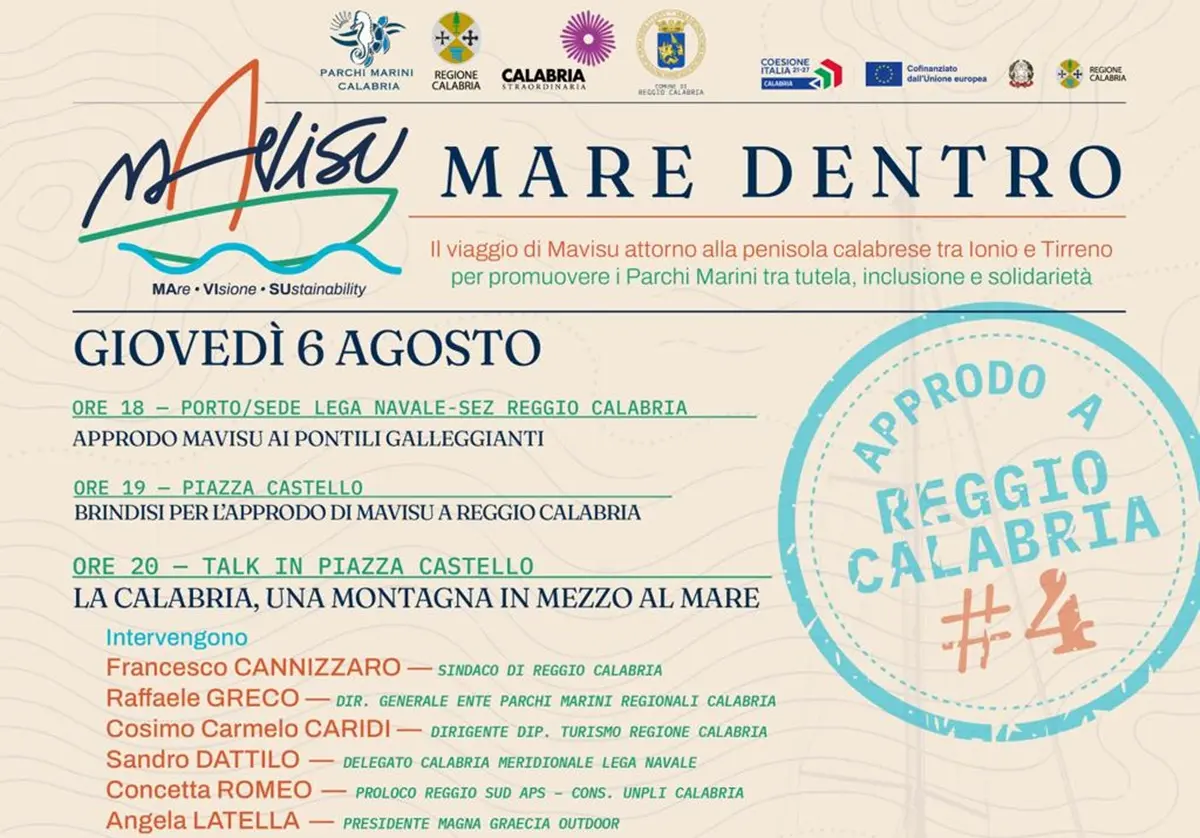 A Reggio Calabria per la 4^ tappa di Mare Dentro arriva Mavisu\n
