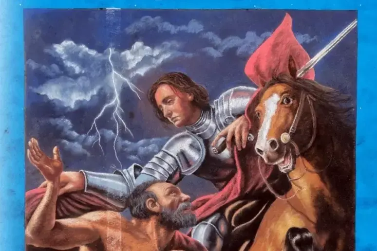 Concorso dei Madonnari a Taurianova, Andrea Grespi vince con l’opera dedicata\u00A0San Martino e al valore del dono\n
