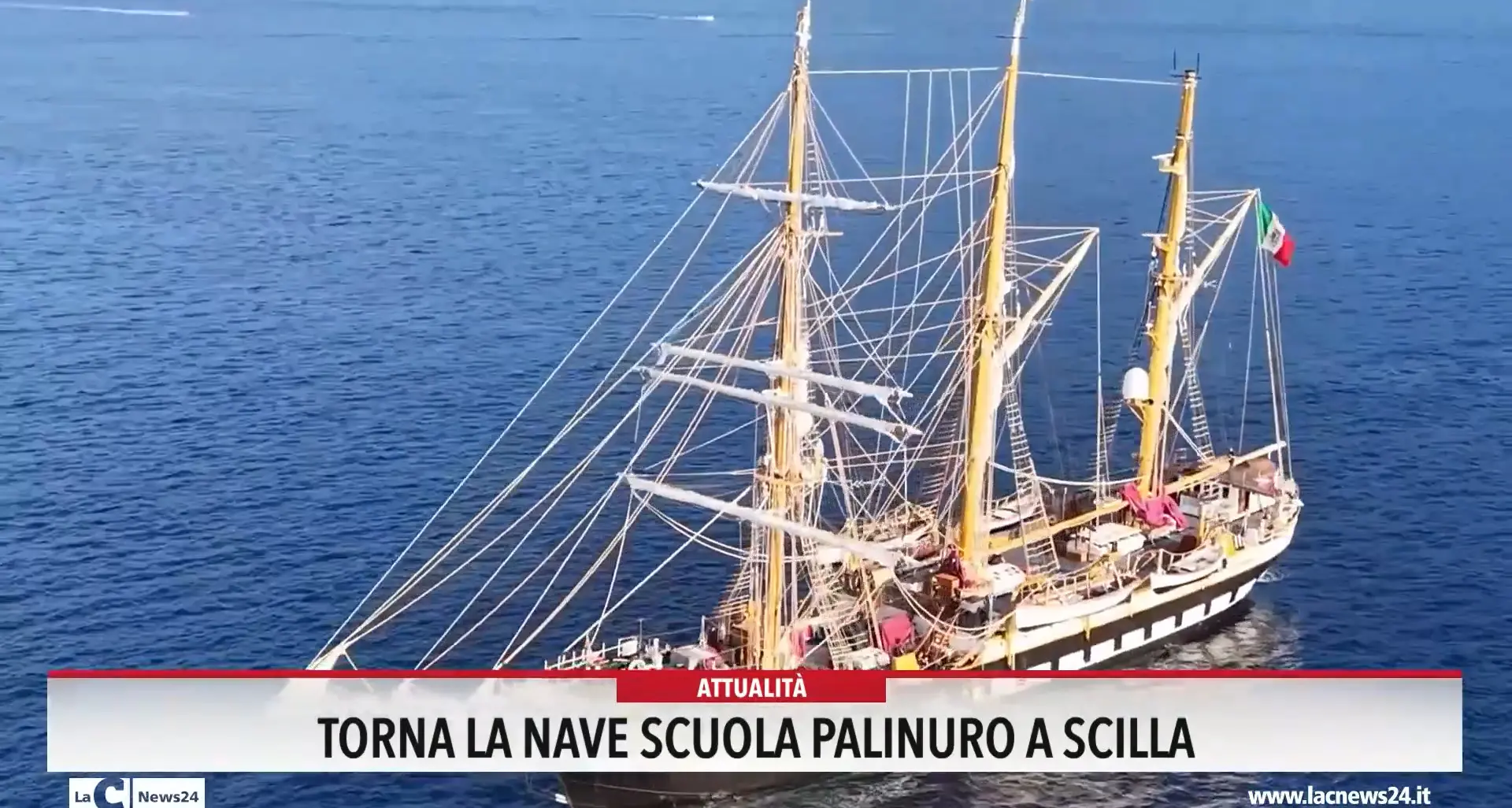 Torna la nave scuola Palinuro a Scilla