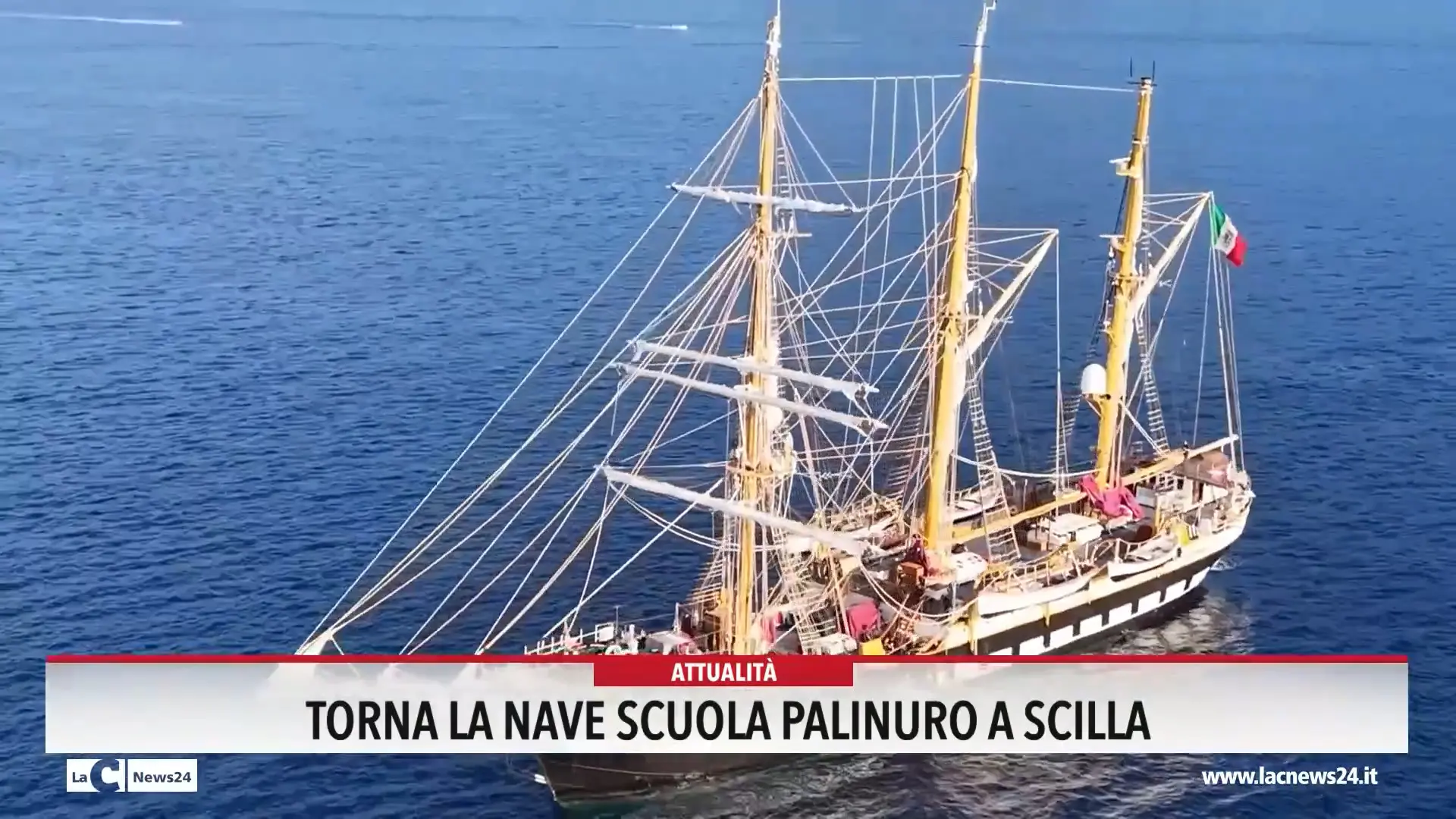 Torna la nave scuola Palinuro a Scilla