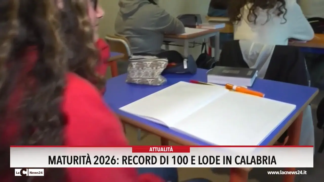 Maturità 2026: record di 100 e lode in Calabria