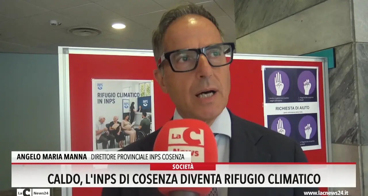 Caldo, l'Inps di Cosenza diventa rifugio climatico