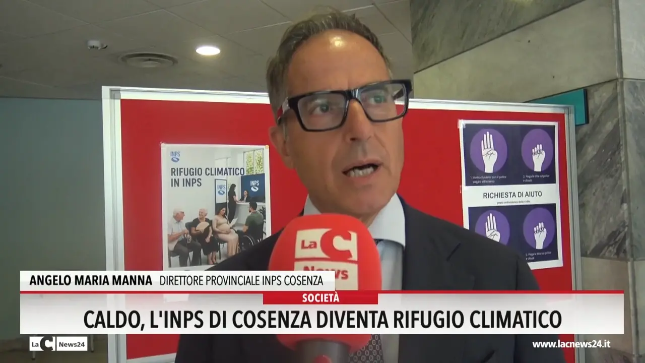 Caldo, l'Inps di Cosenza diventa rifugio climatico