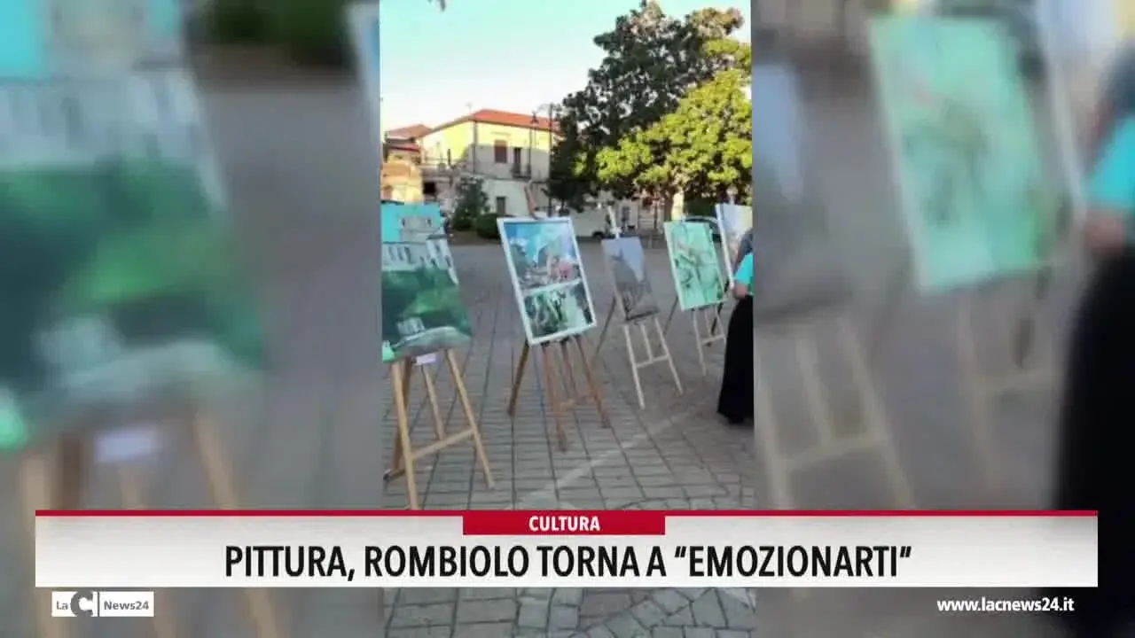 Pittura, Rombiolo torna a emozionarti