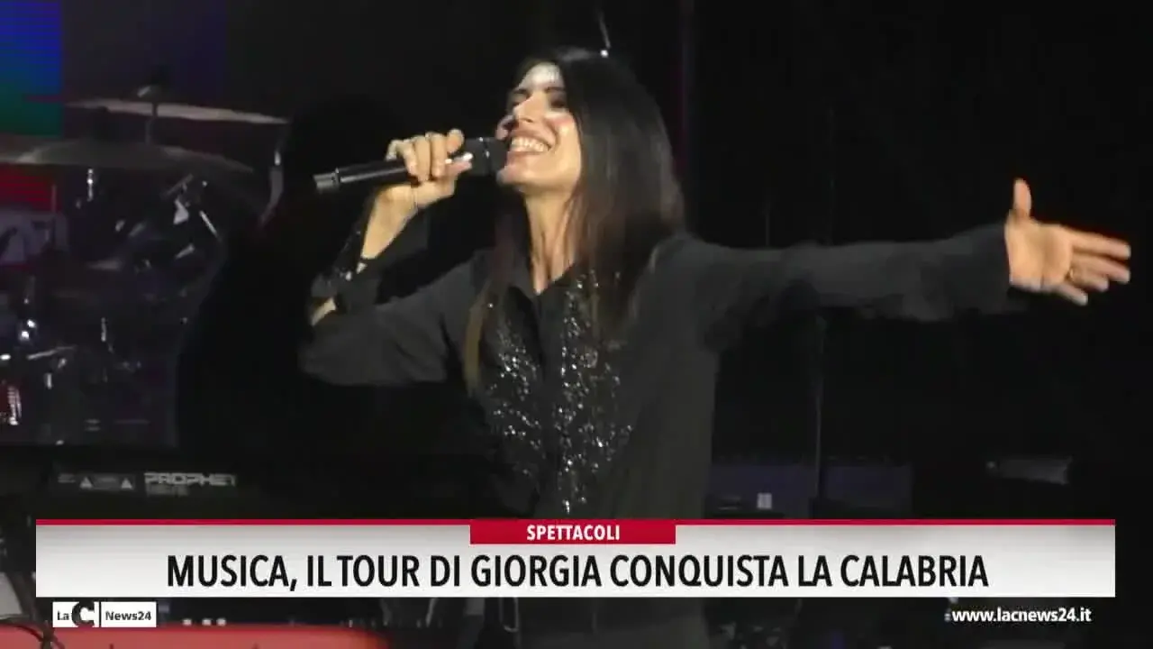 Musica, il tour di Giorgia conquista la Calabria