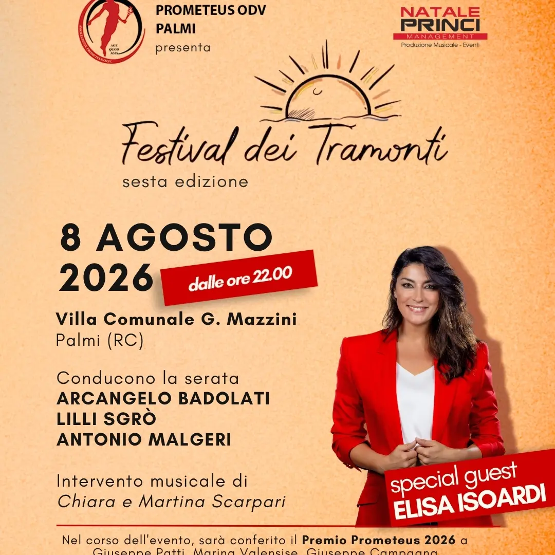 Festival dei Tramonti di Palmi, l’8 agosto la sesta edizione\n