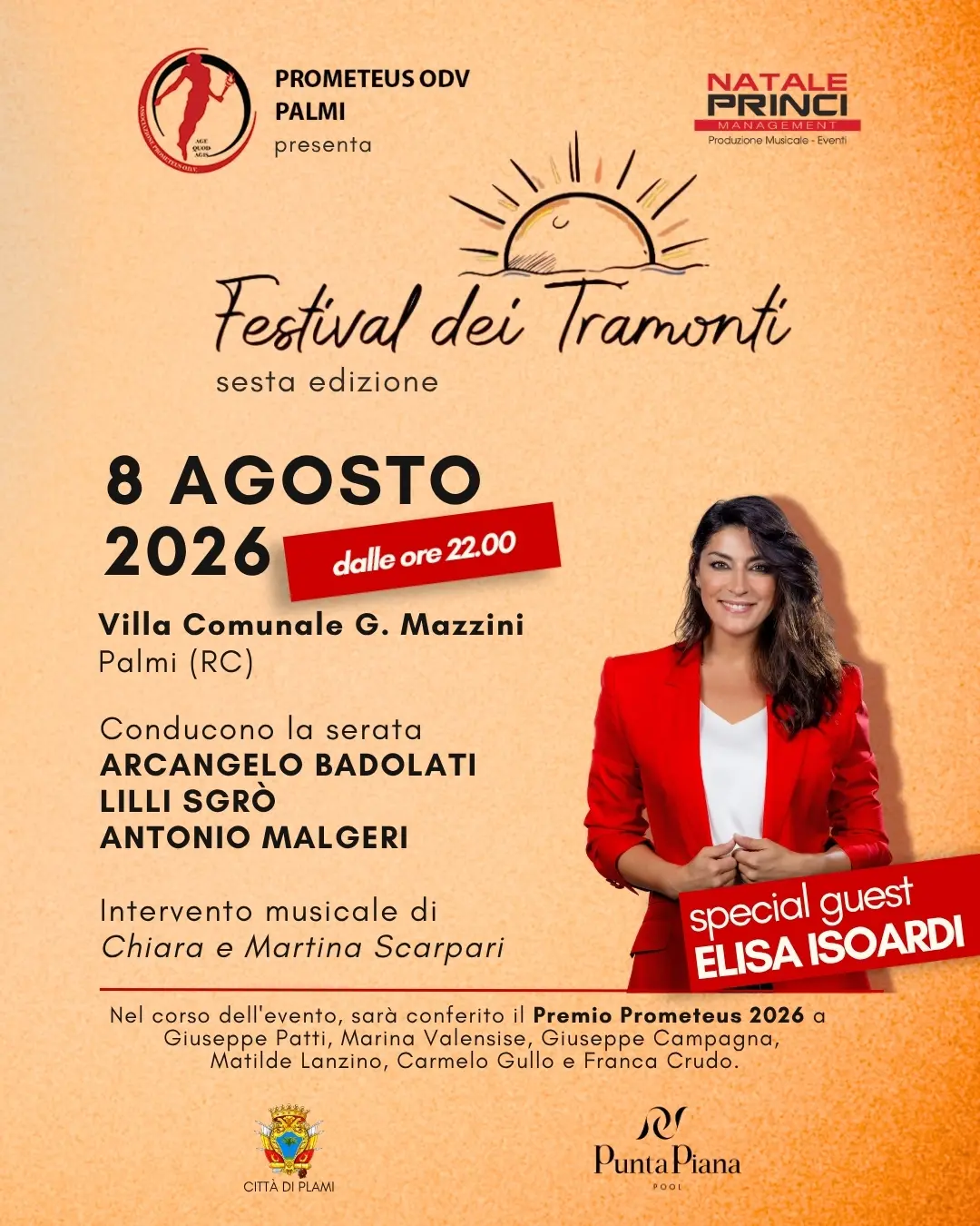 Festival dei Tramonti di Palmi, l’8 agosto la sesta edizione\n
