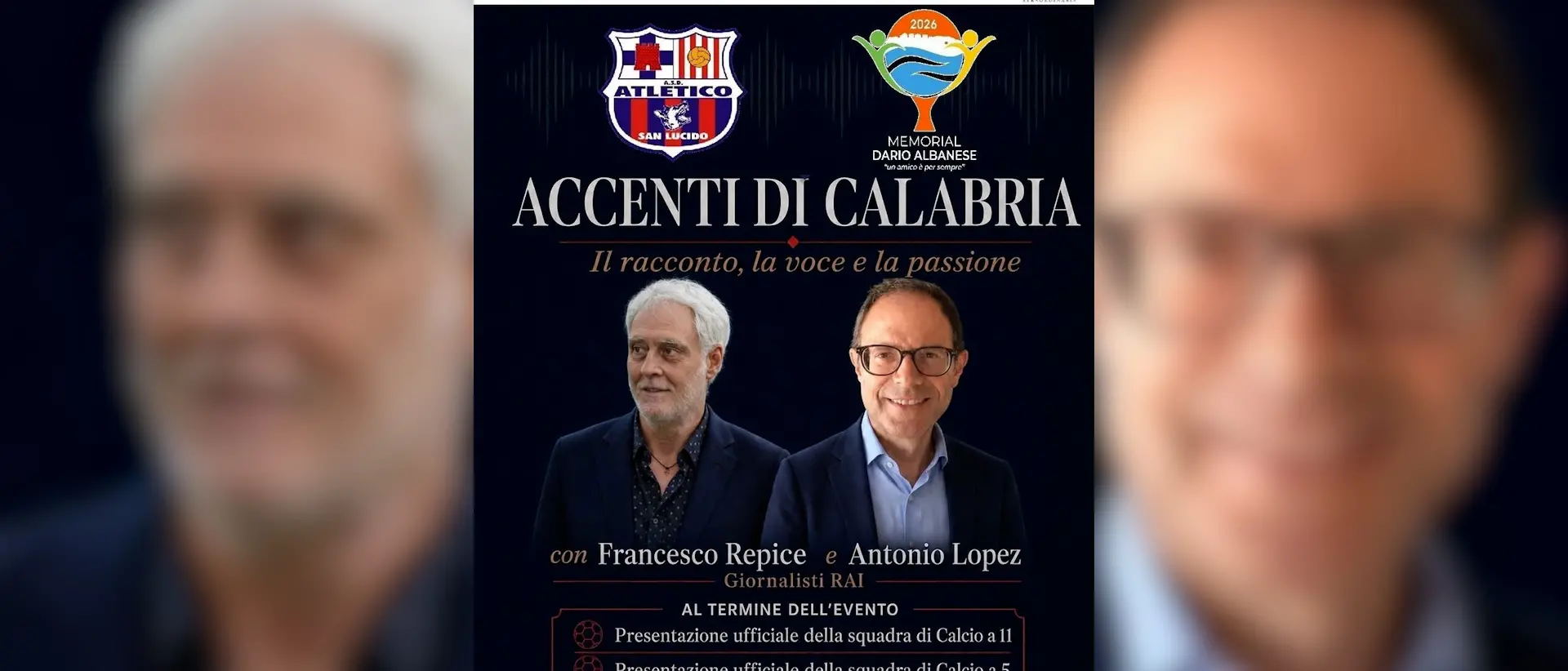 “Luci… di Calabria”, il 7 agosto a San Lucido arrivano Francesco Repice e Antonio Lopez\n