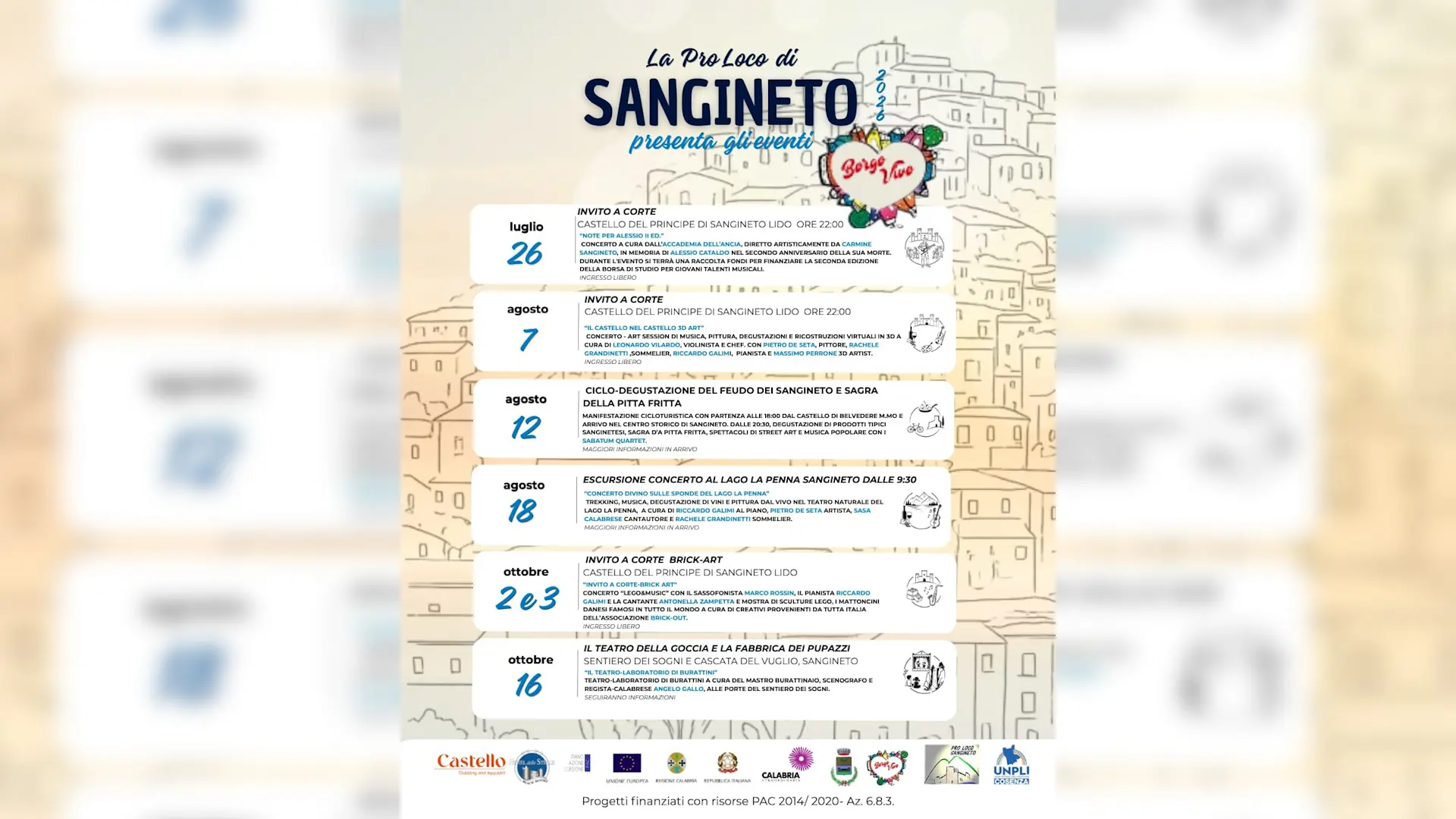 Sangineto, estate tra musica, arte e sapori: torna la Sagra della Pitta Fritta\n