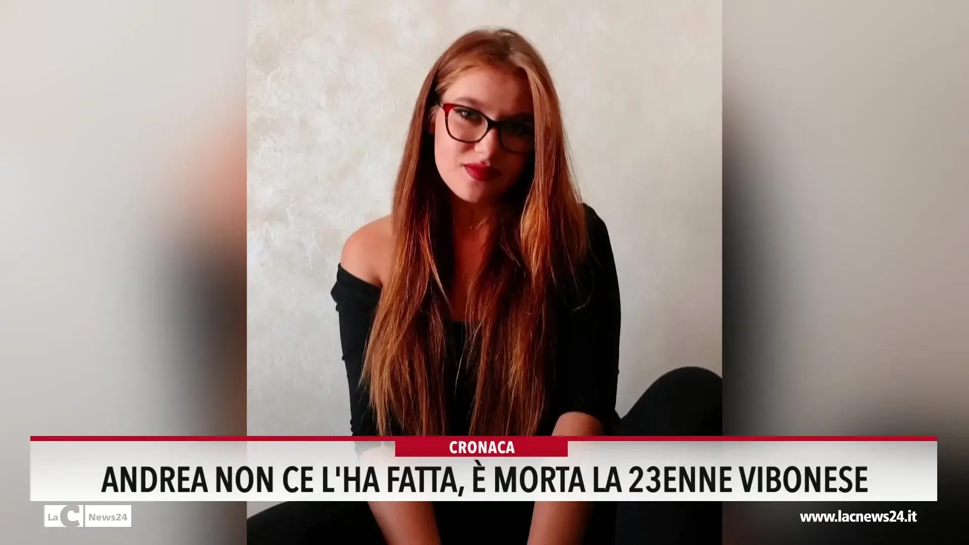 Andrea non ce l'ha fatta, è morta la 23enne vibonese