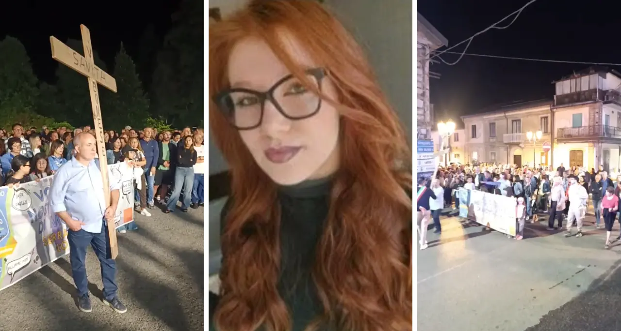 Serra, toccante via crucis civile in difesa dell’ospedale e nel ricordo di Andrea: la marcia silenziosa di centinaia di cittadini\n