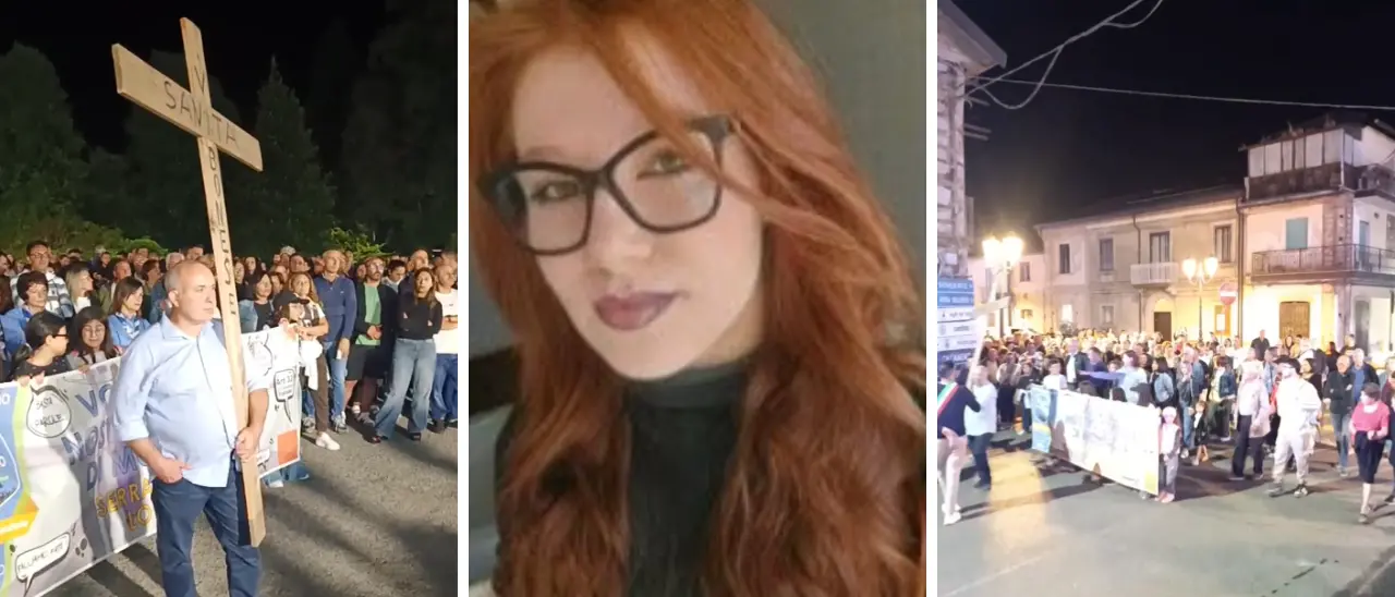 Serra, toccante via crucis civile in difesa dell’ospedale e nel ricordo di Andrea: la marcia silenziosa di centinaia di cittadini\n
