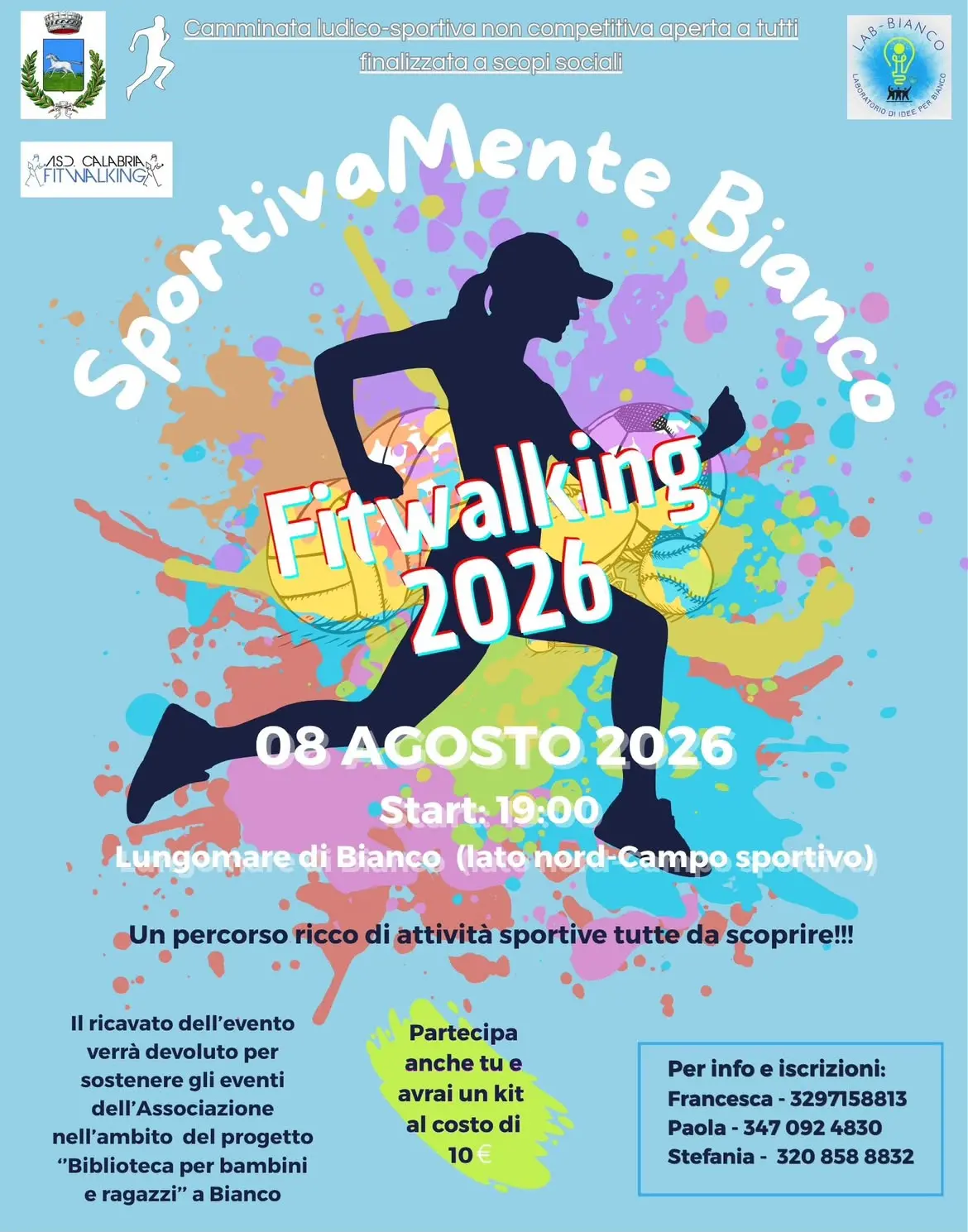 SportivaMente Bianco 2026: il fitwalking che unisce sport, solidarietà e comunità\n